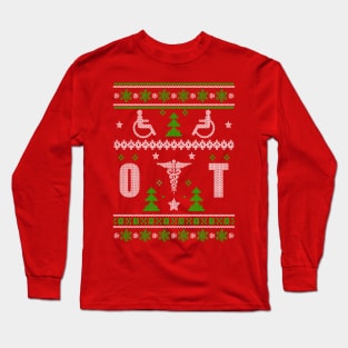 Christmas Xmas Occupational Therapist OT Long Sleeve T-Shirt